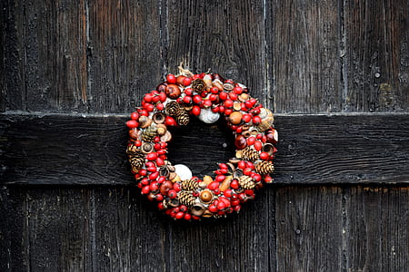 Red and Brown Fruits Wreath thumbnail