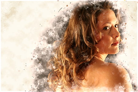 girl, woman, female, pretty, brunette, young thumbnail