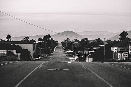 grayscale photography of road thumbnail