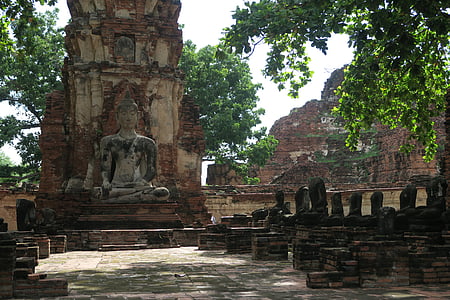 buddha statue surrounded by green trees thumbnail
