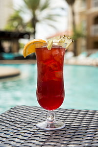 red clear glass short-coated drink thumbnail