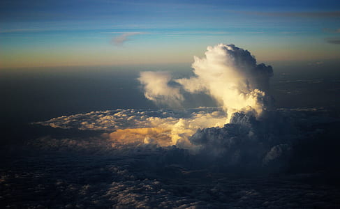 aerial view of cloud formation thumbnail