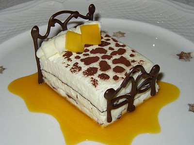 dessert on ceramic plate thumbnail