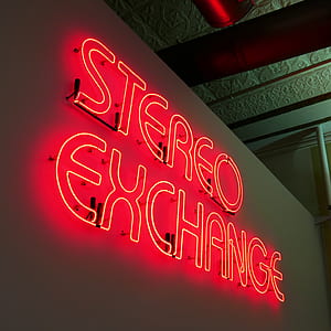 Stereo exchange neon light signage thumbnail