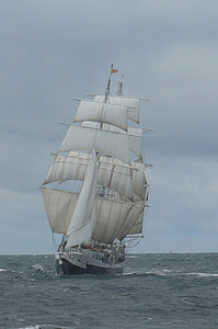 white and brown sail ship thumbnail