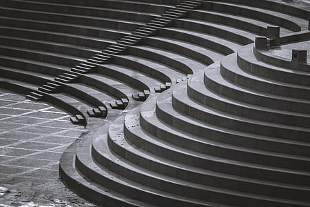 grayscale photo of staircase thumbnail