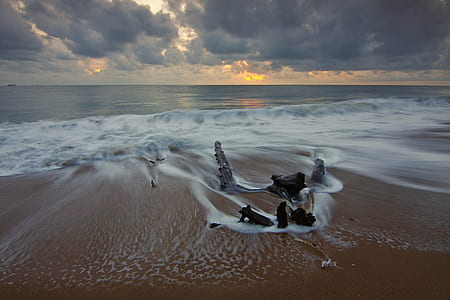sea, dawn, landscape, nature thumbnail