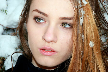 closeup view of woman's face thumbnail