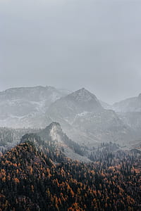 gray mountain during fog thumbnail