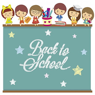 Teachers Day Banner With Pupil And Chalkboard Illustration Eps Ai