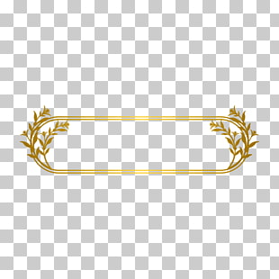 Gold Line, Gold Line border, oblong floral frame PNG clipart