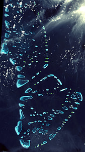 Satellite Image of the Maldives thumbnail