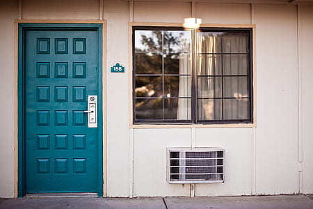 blue wooden door thumbnail