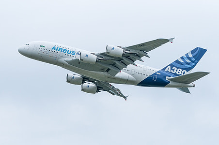 Airbus A380 airliner on air thumbnail
