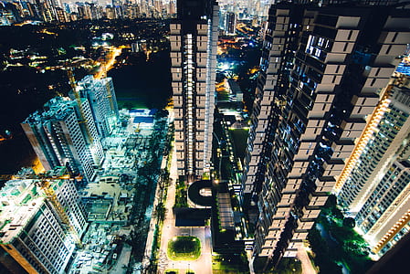 aerial view photography of high-rise buildings thumbnail