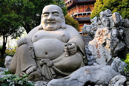 Hotei Buddha statue during daytime thumbnail