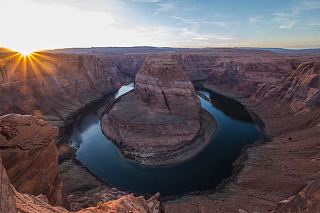 golden hour photography of Horseshoe Bend, Arizona thumbnail