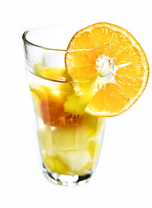 clear drinking glass with sliced orange thumbnail