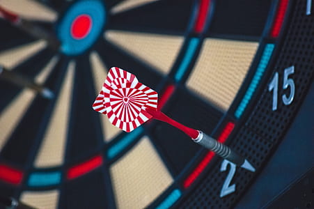 selective focus photography of red dart pin thumbnail