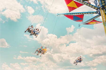 sky, people, park, amusement park thumbnail