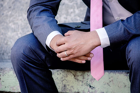 Wedding groom in suit and tie thumbnail