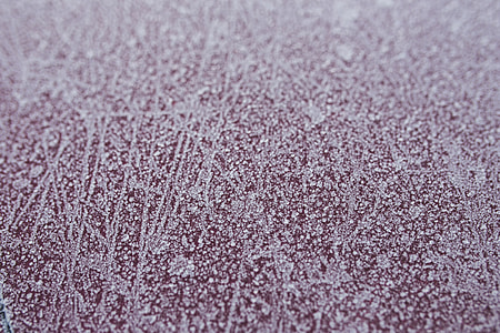 Frost on a red car thumbnail