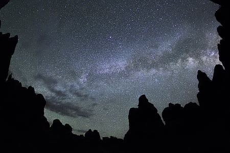 silhouette of rock formations thumbnail