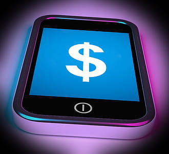 Dollar Sign On Mobile Showing $ Currency thumbnail