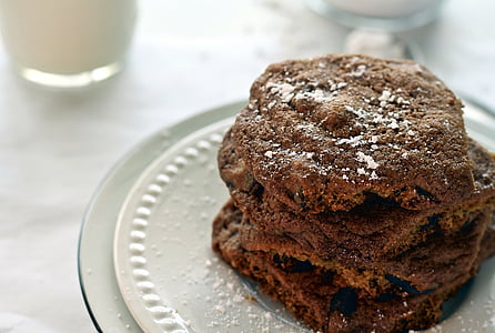 chocolate cake on white ceramic saucer thumbnail