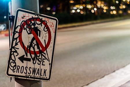 crosswalk road signage thumbnail