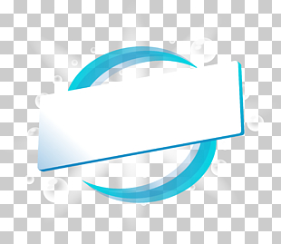Brand Logo Blue Font, Blue line ring title box, rectangular white and blue board illustration PNG clipart