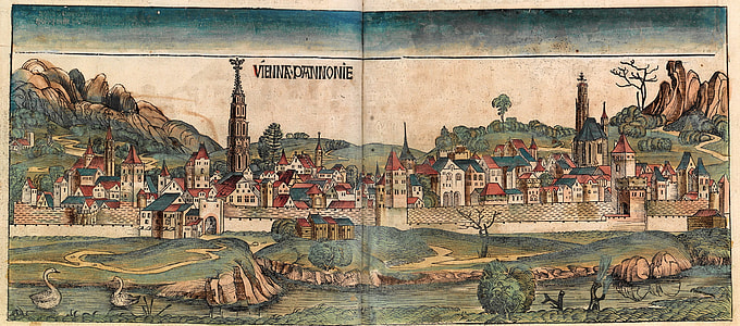 Depiction of Vienna in the Nuremberg Chronicle in 1493, Austria thumbnail