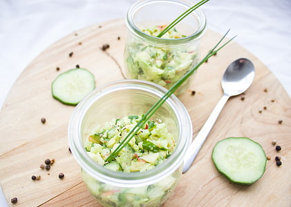 cucumber cuts on glass bowl thumbnail
