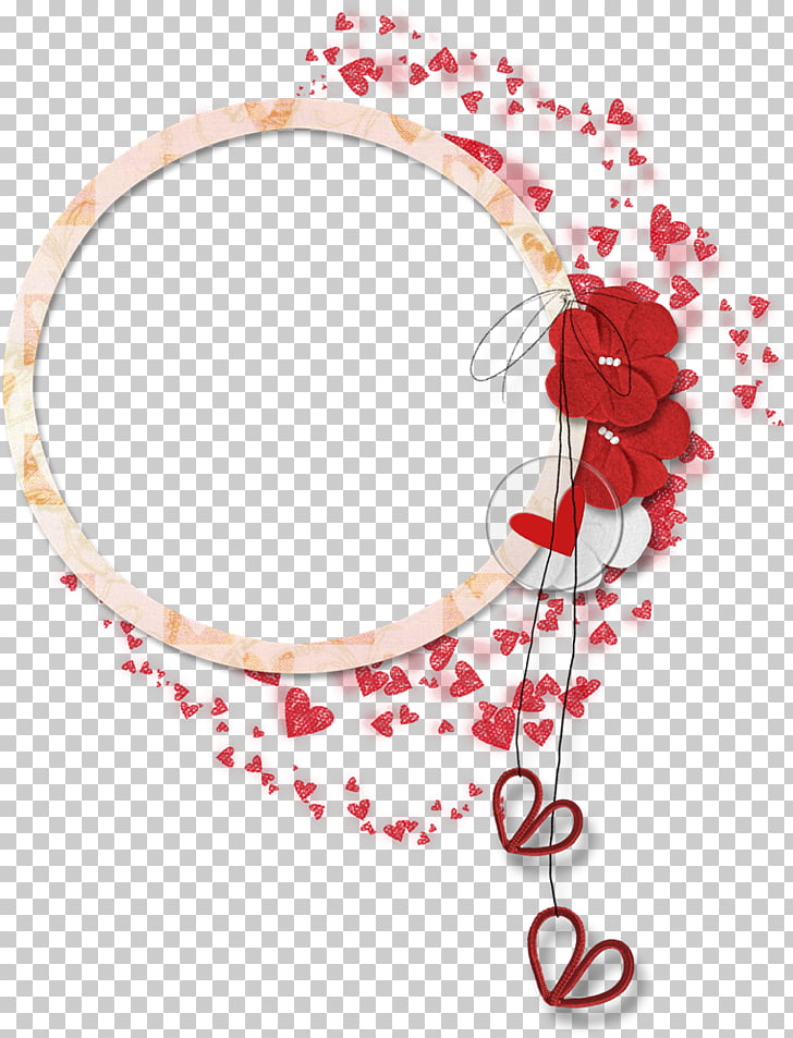 Flower , Petals circular lace border, red and white heart graphics art PNG clipart