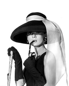 Audrey Hepburn grayscale photo thumbnail