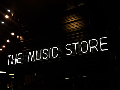 photo of the music store signage thumbnail