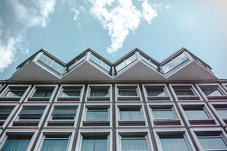 Worm's-eye View of White Building thumbnail