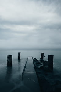 Fog On Dark Waters Edge Photo thumbnail
