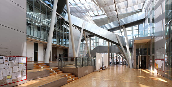inside view of gray concrete building with no people thumbnail
