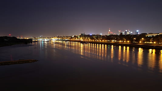 bridge with lights during nighttime thumbnail