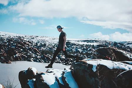 man about to walk on stone thumbnail