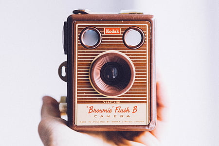 person holding vintage camera thumbnail