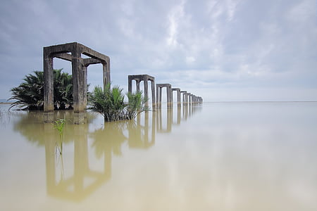 landscape photo of frames on body of water thumbnail