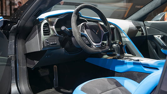 blue and black car interior thumbnail
