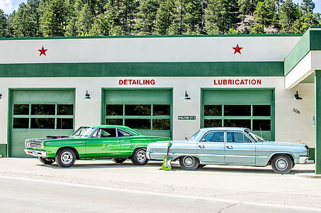 two green and gray cars thumbnail