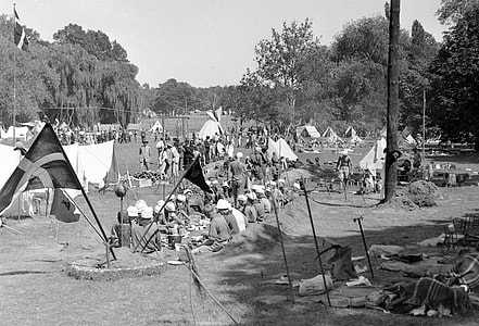 Jamboree scout camps at Royal Forest in Godollo, Hungary thumbnail