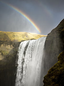 waterfalls on mountain thumbnail