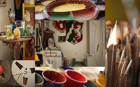 assorted-colored ornament collage thumbnail