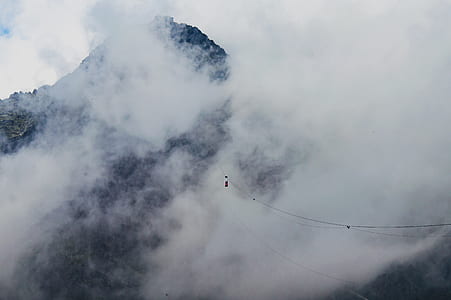 mountain covered with clouds thumbnail