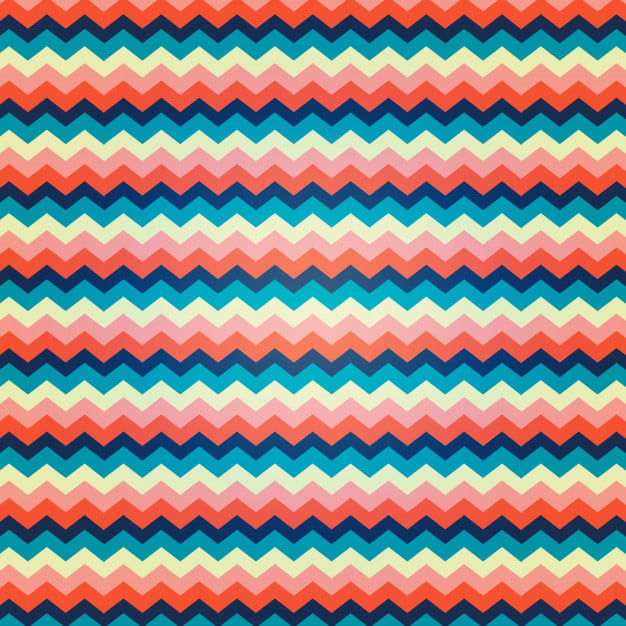 Zig zag pattern with vibrant colors eps file